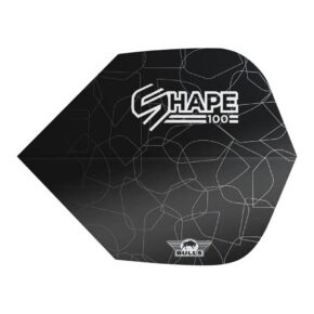 Misaladejuegos Plumas Bulls Darts Shape 100 Black Shape  BU-50935 - Imagen 2