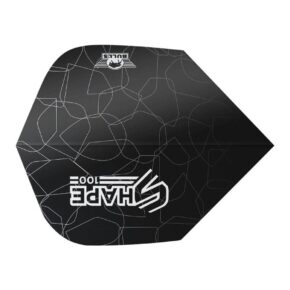 Misaladejuegos Plumas Bulls Darts Shape 100 Black Shape  BU-50935 - Imagen 3