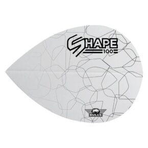 Misaladejuegos Plumas Bulls Darts Shape 100 White Pear  BU-50930 - Imagen 2