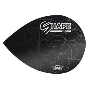 Misaladejuegos Plumas Bulls Darts Shape 100 Black Pear  BU-50929 - Imagen 2