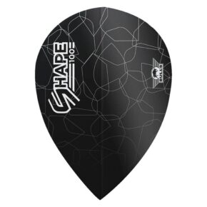 Misaladejuegos Plumas Bulls Darts Shape 100 Black Pear  BU-50929