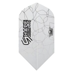 Misaladejuegos Plumas Bulls Darts Shape 100 White Slim  BU-50932