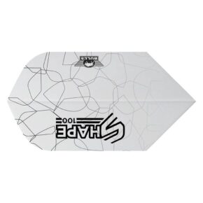 Misaladejuegos Plumas Bulls Darts Shape 100 White Slim  BU-50932 - Imagen 3