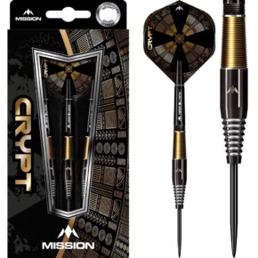 Misaladejuegos Dardos Mission Crypt M2 Black & Gold PVD 90% 23gr M001084 - Imagen 3