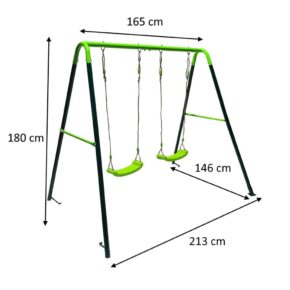 Misaladejuegos Columpio metálico doble Masgames Olea MA400202 - Imagen 3
