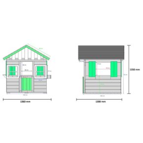 Misaladejuegos Casita infantil de madera Masgames Lollipop blanca MA800527 - Imagen 6