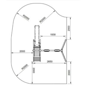 Misaladejuegos Parque infantil Masgames Mauna Loa L con madera cuadrada MA700080 - Imagen 5