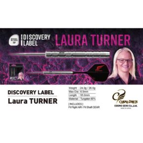 Misaladejuegos Dardos Cosmo Darts DISCOVERY LABEL Laura Turner 90% 26g - Imagen 7