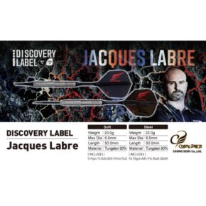 Misaladejuegos Dardos Cosmo Darts DISCOVERY LABEL Jacques Labre 90% 22g - Imagen 7