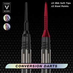 Misaladejuegos Dardos Viper Darts Viper Black Flux 90% 20gr 21-1225-20 - Imagen 3