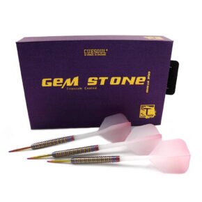 Misaladejuegos Dardos Cuesoul Pink Gem Stone Steel Tip 90% 22g CSGS-90Y22K9