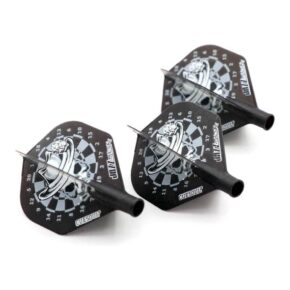 Misaladejuegos Plumas Flights Darts Cuesoul Tero AK4 Skull Dartboard AK4+1BKL