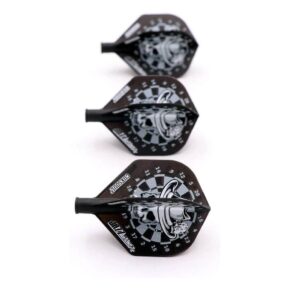 Misaladejuegos Plumas Flights Darts Cuesoul Tero AK4 Skull Dartboard AK4+1BKL - Imagen 3