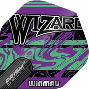 Misaladejuegos Plumas Winmau Darts Prism Delta Wizard Purple Green Flight 6915.252 - Imagen 2