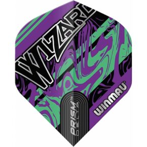 Misaladejuegos Plumas Winmau Darts Prism Delta Wizard Purple Green Flight 6915.252