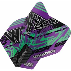 Misaladejuegos Plumas Winmau Darts Prism Delta Wizard Purple Green Flight 6915.252 - Imagen 3