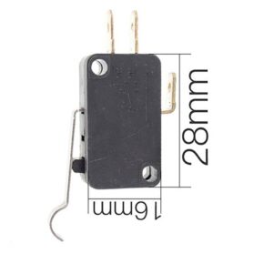 Misaladejuegos Micro interruptor 28mm x 16mm con varilla curvada 27mm - Imagen 2