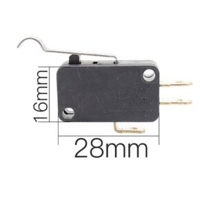 Misaladejuegos Micro interruptor 28mm x 16mm con varilla curvada 27mm