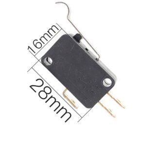 Misaladejuegos Micro interruptor 28mm x 16mm con varilla curvada 27mm - Imagen 3