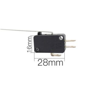Misaladejuegos Micro interruptor 28mm x 16mm varilla recta 52mm