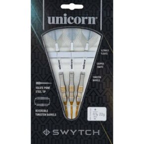 Misaladejuegos Dardos Unicorn Swytch Steel Gold 22gr 80% 27936 - Imagen 5