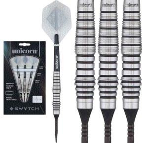 Misaladejuegos Dardos Unicorn Swytch Steel Black 21gr 80% 27930 - Imagen 5