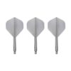 Misaladejuegos Plumas Condor Axe Standard Metallic Pearl Silver L 33.5mm 3 Uds. - Imagen 3