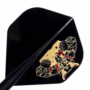Misaladejuegos Plumas Condor Axe Standard The Bull Black M 27.5mm 3uds. - Imagen 2