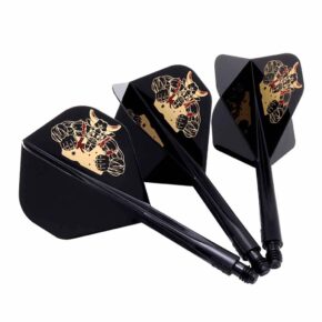 Misaladejuegos Plumas Condor Axe Standard The Bull Black M 27.5mm 3uds. - Imagen 3