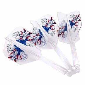 Misaladejuegos Plumas Condor Axe Shape The Bull Clear M 27.5mm 3uds. - Imagen 3