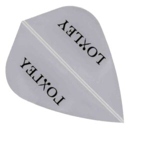 Misaladejuegos Plumas Loxley  Darts Transparente Logo Kite - Imagen 2