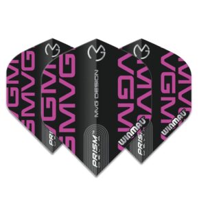 Misaladejuegos Plumas Winmau Darts Standard Prism Delta MVG Black Purple Logo 6915.246 - Imagen 3