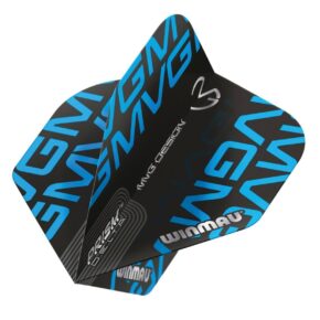 Misaladejuegos Plumas Winmau Darts Standard Prism Delta MVG Black Blue Logo 6915.244 - Imagen 2