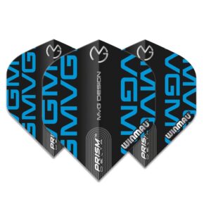 Misaladejuegos Plumas Winmau Darts Standard Prism Delta MVG Black Blue Logo 6915.244 - Imagen 3