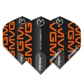 Misaladejuegos Plumas Winmau Darts Standard Prism Delta MVG Black Orange Logo 6915.245 - Imagen 3