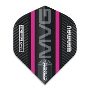 Misaladejuegos Plumas Winmau Darts Standard Prism Alpha MVG Black Purple Logo Stripe 6915.716