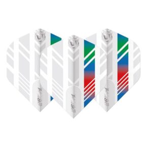 Misaladejuegos Plumas Winmau Darts Standard Prism Delta White Blue Red Green 6915.243 - Imagen 3