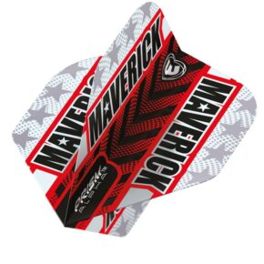 Misaladejuegos Plumas Winmau Darts Standard Prism Alpha Maverick Grey Red 6915.197 - Imagen 2
