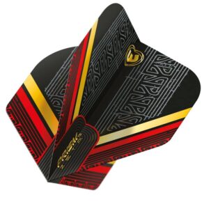 Misaladejuegos Plumas Winmau Darts Standard Prism Zeta Black Red Gold 6915.312 - Imagen 2