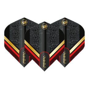 Misaladejuegos Plumas Winmau Darts Standard Prism Zeta Black Red Gold 6915.312 - Imagen 3