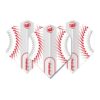 Misaladejuegos Plumas Winmau Darts Standard Prism Zeta White Red 6915.316 - Imagen 3