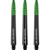 Misaladejuegos Cañas Mission Darts Sabre Polycarbonate Negra Verde Intermedia 41mm S1507