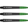 Misaladejuegos Cañas Mission Darts Sabre Polycarbonate Negra Verde Intermedia 41mm S1507 - Imagen 2
