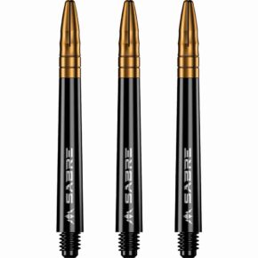 Misaladejuegos Cañas Mission Darts Sabre Polycarbonate Negra Dorada Larga 48mm S1515