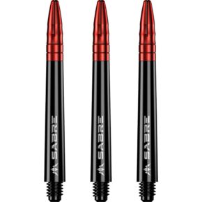 Misaladejuegos Cañas Mission Darts Sabre Polycarbonate Negra Roja Intermedia 41mm S1513