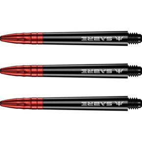 Misaladejuegos Cañas Mission Darts Sabre Polycarbonate Negra Roja Intermedia 41mm S1513 - Imagen 3