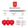Misaladejuegos Dardos Licencia oficial de fútbol España Tungsteno 24g D1427 - Imagen 5