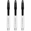 Misaladejuegos Cañas Mission Darts Sabre Polycarbonate Negra Transparente Larga 48mm S1524