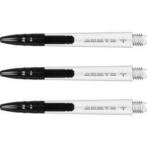 Misaladejuegos Cañas Mission Darts Sabre Polycarbonate Negra Transparente Larga 48mm S1524 - Imagen 2