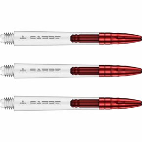Misaladejuegos Cañas Mission Darts Sabre Polycarbonate Roja Transparente Intermedia 41mm S1528 - Imagen 2